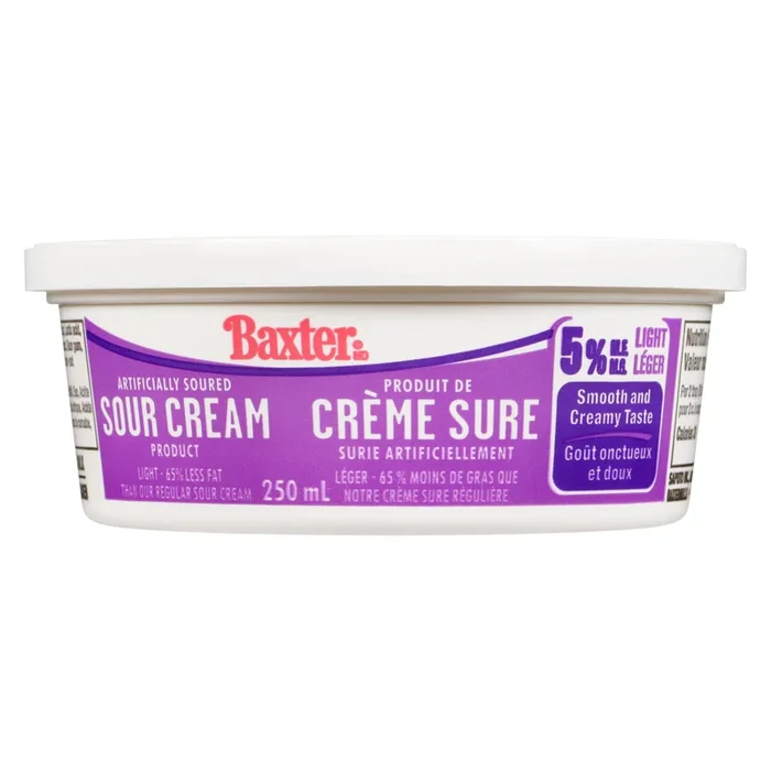 Baxter Light Sour Cream 5 % M.F., 250-ml