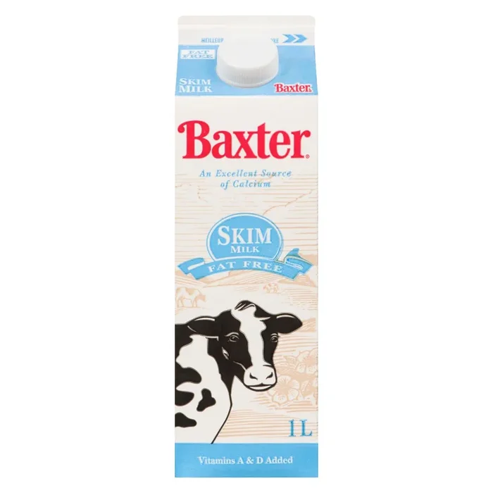 Baxter Skim Milk 0 % M.F., 1 L