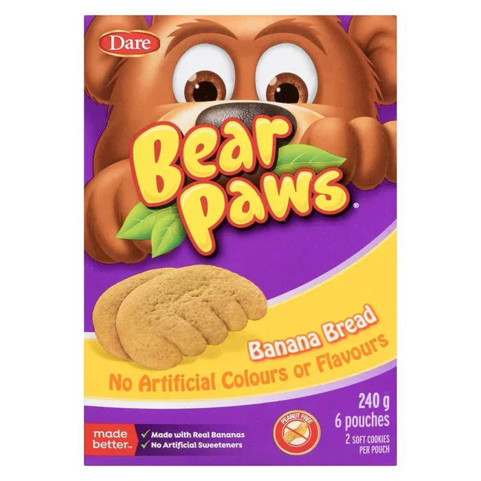 Bear Paws Soft Banana Bread Cookies, 240-g