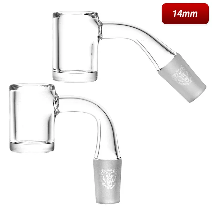 Bear Quartz 14mm Male Banger – V2 Flat 22MM Dab Nail