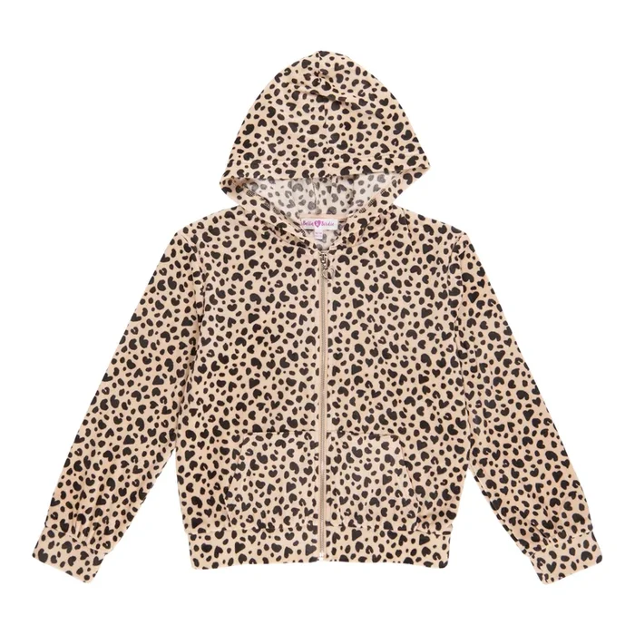 BELLA & BIRDIE Girls’ Autumn Flair Hooded Zip Top