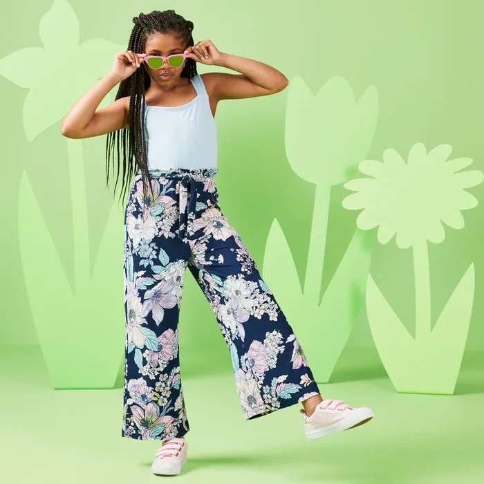 BELLA & BIRDIE Girls’ Day Dreamer Printed Jumpsuit