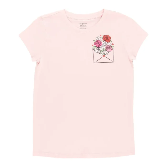 BELLA & BIRDIE Girls’ Novelty Short Sleeve Printed T-Shirt