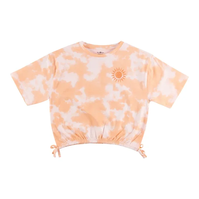 BELLA & BIRDIE Girls’ Pool Party Tie Dye Tie Top