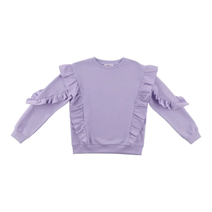 BELLA & BIRDIE Girls’ Winter Wonderland Frill Detail Top