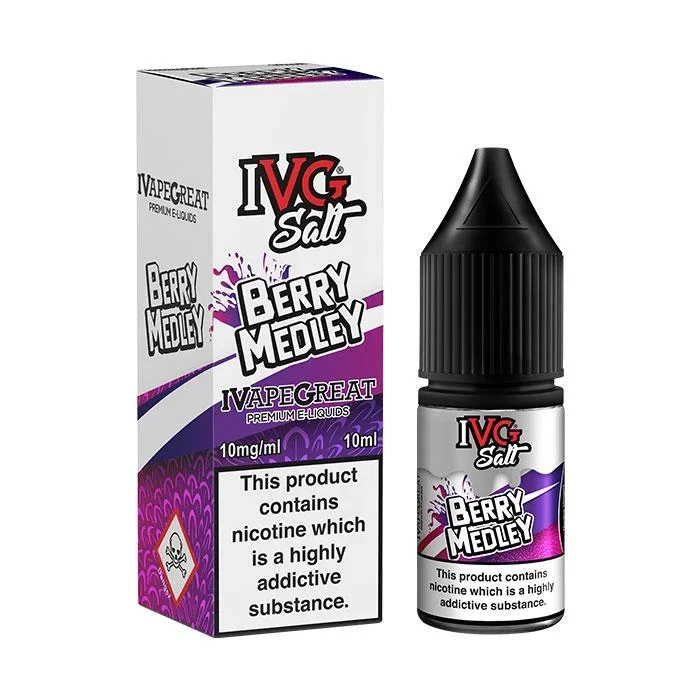 Berry Medley 10ml Nic Salt E-Liquid By IVG
