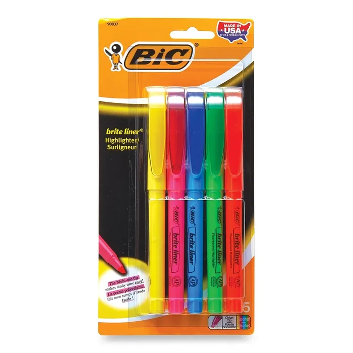 BIC Highlighter, 5-Pack