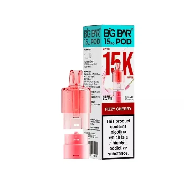 Big Bar Pro 15K Fizzy Cherry Refills