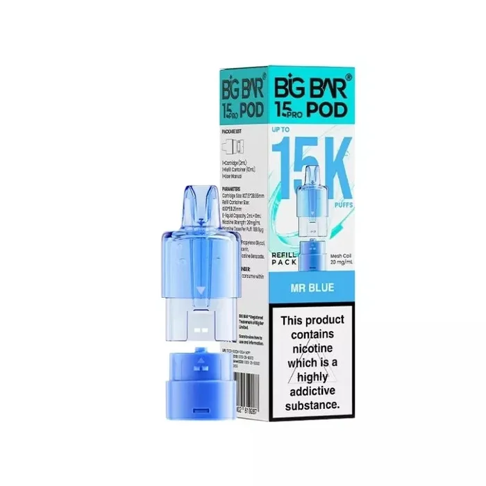 Big Bar Pro 15K Mr Blue Refills