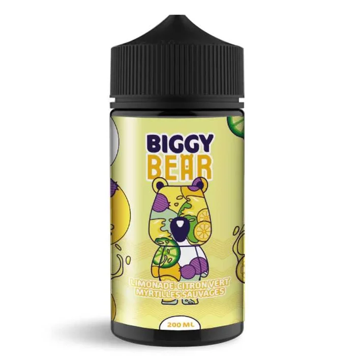 BIGGY BEAR Limonade Citron Vert & Myrtilles Sauvages – E-liquide 200ml