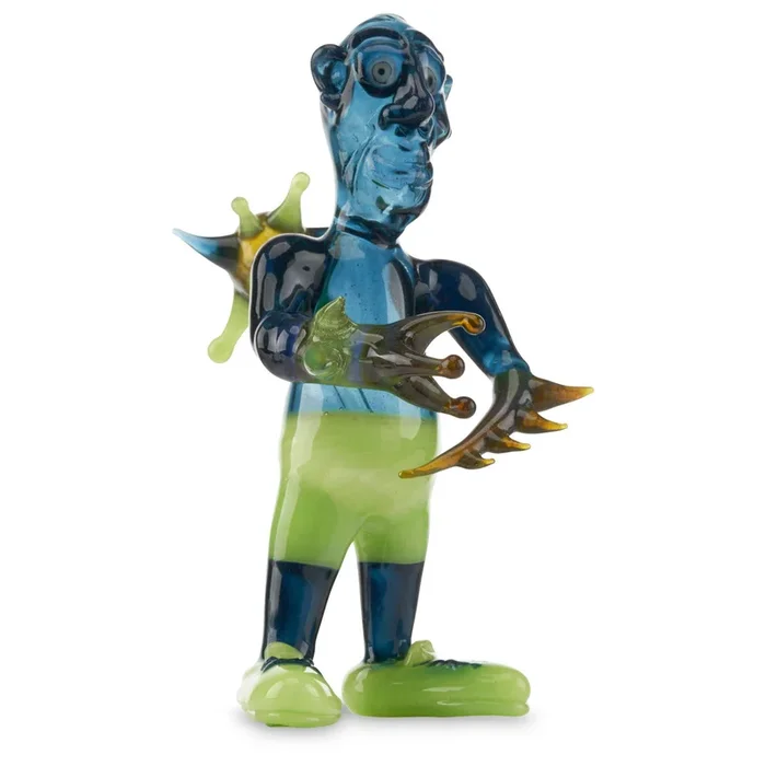 Billy Goat Glass Monster Pipe -Slyme Green/Blue Dream