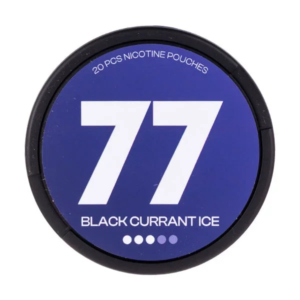 Black Currant Nicotine Pouches by 77