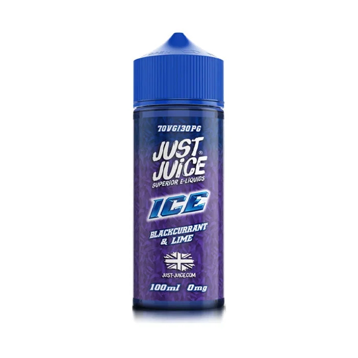 Blackcurrant & Lime Ice 100ml Shortfill E-Liquid by Just Juice