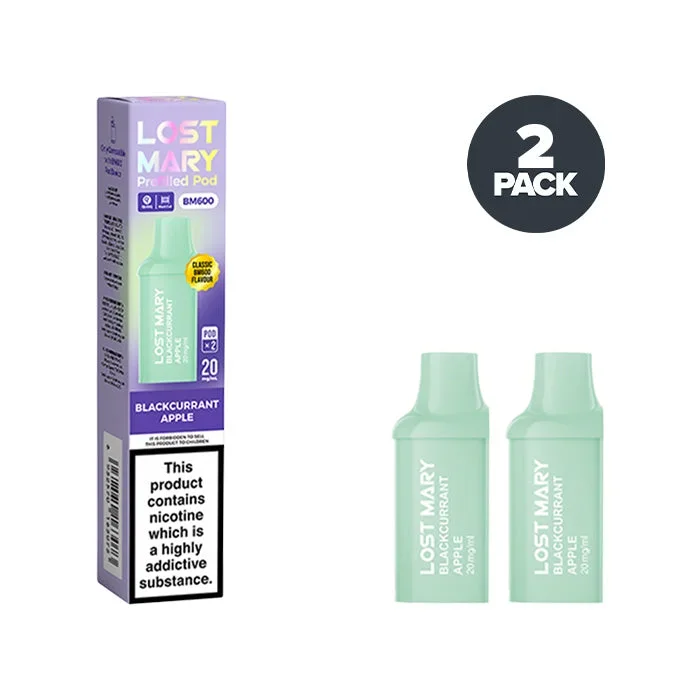 Blackcurrant Apple Lost Mary BM600 Prefilled Pods