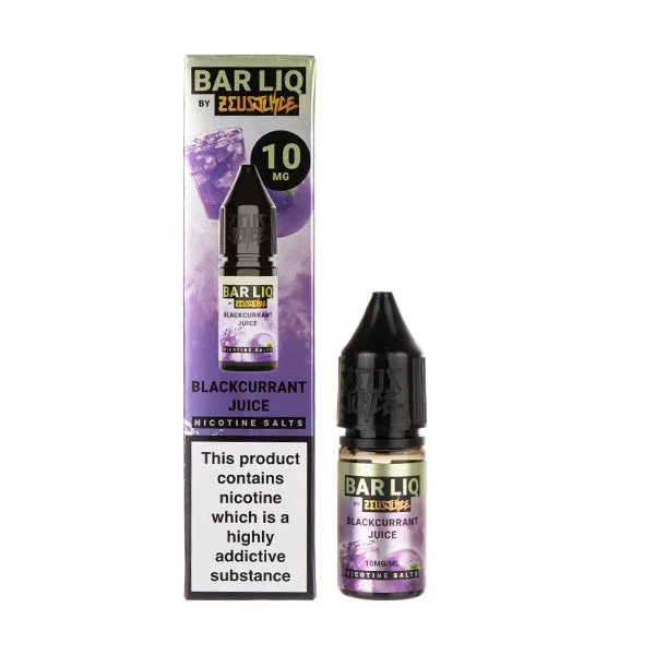 Blackcurrant Juice Nic Salt E-Liquid by Zeus Juice Bar Liq