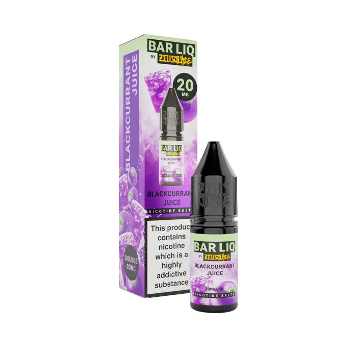 Blackcurrant Juice Nic Salt E-Liquid by Zeus Juice Bar Liq
