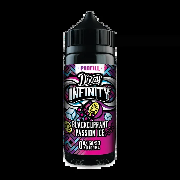 Blackcurrant Passion Ice 50/50 100ml by Doozy Infinity