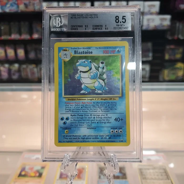 Blastoise – Base Set Unlimited Holofoil: BGS 8.5
