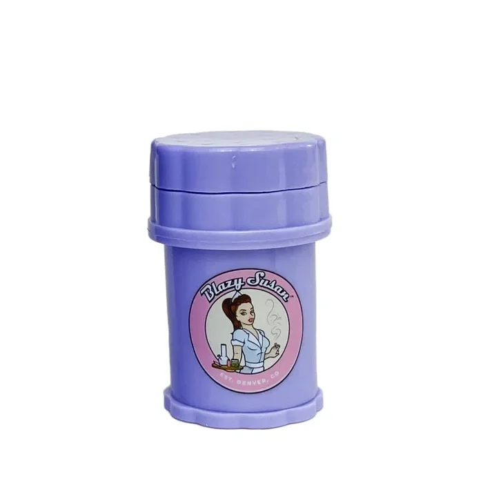 BLAZY SUSAN MINI 4-PIECE PURPLE HERB SAVER GRINDER
