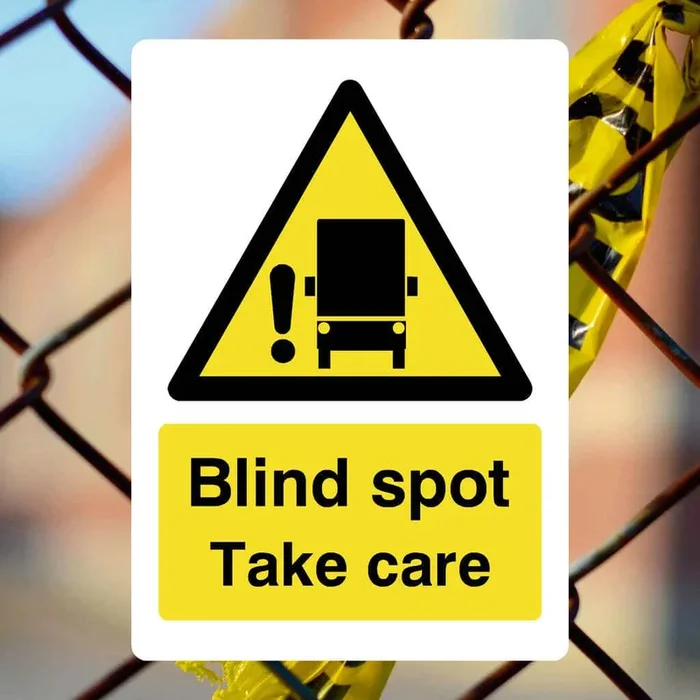 Blind Spot Warning Sign