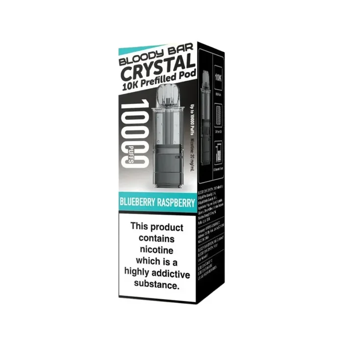 Bloody Bar Crystal 10K Blueberry Raspberry Refill Pods