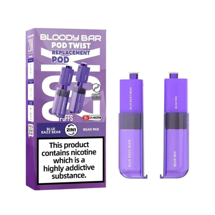 Bloody Bar Pod Twist 20K Blue Razz Bear / Bear Mix Refill Pod