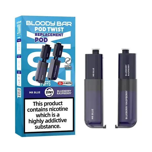 Bloody Bar Pod Twist 20K Mr Blue / Blueberry Raspberry Refill Pod