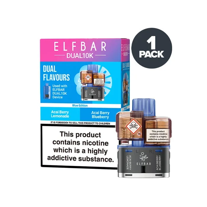 Blue Edition Elf Bar Dual 10K Refill Pack