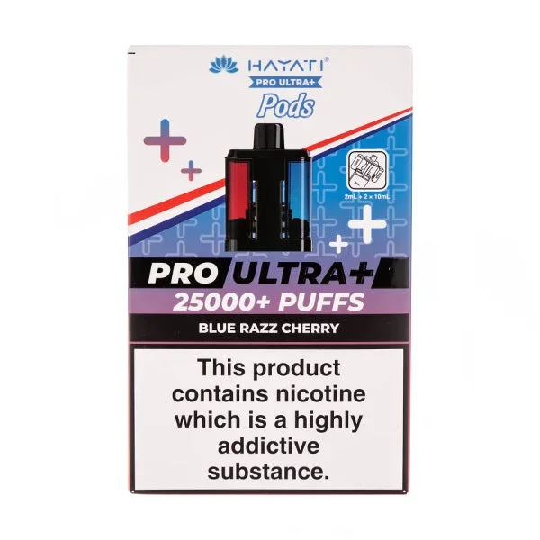 Blue Razz Cherry Pro Ultra Plus 25k Prefilled Pod + Refill by Hayati