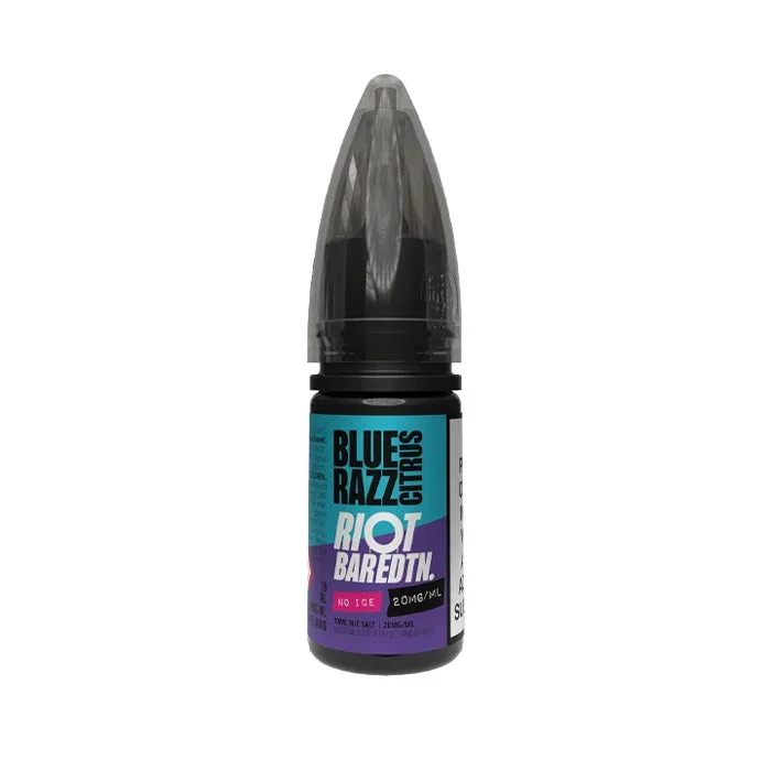 Blue Razz Citrus Nic Salt E-Liquid by Riot Bar Edition No Ice