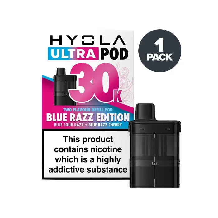Blue Razz Edition Hyola Ultra 30K Prefilled Pods