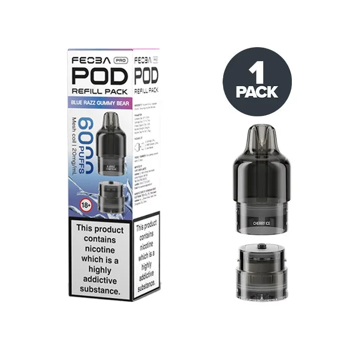 Blue Razz Gummy Bear Feoba Pro 6000 Prefilled Pods