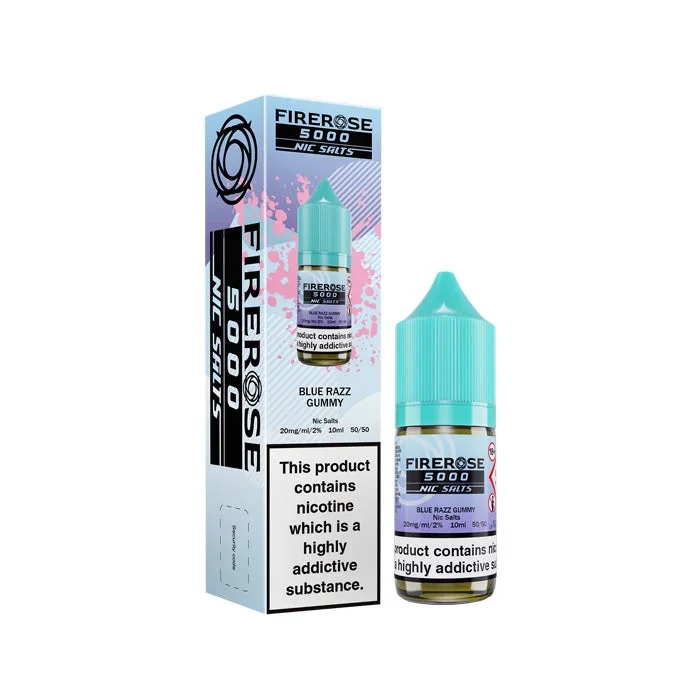 Blue Razz Gummy Nic Salt E-Liquid by Firerose 5000