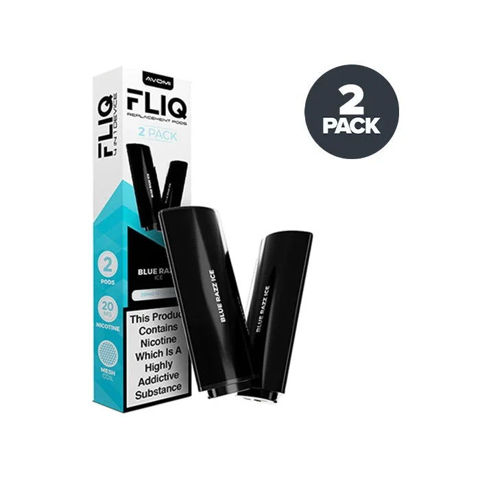 Blue Razz Ice Avomi Fliq Prefilled Pods