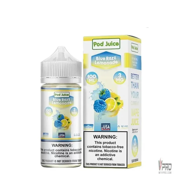 Blue Razz Lemonade – POD Juice 100mL
