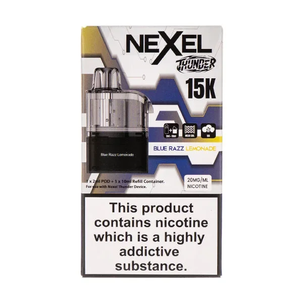 Blue Razz Lemonade Thunder 15k Prefilled Pod + Refill by Nexel