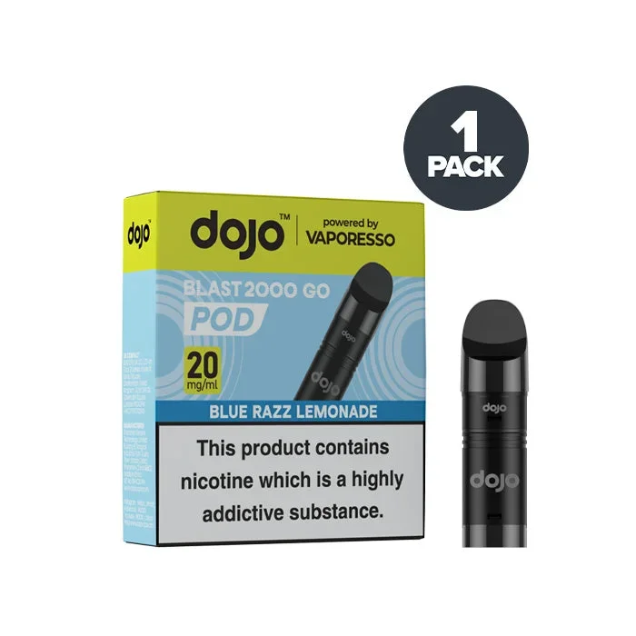 Blue Razz Lemonade Vaporesso Dojo Blast 2000 Go Pre-filled Pods