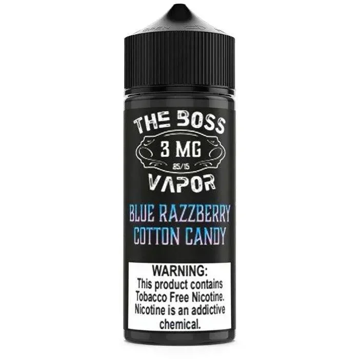Blue Razzberry Cotton Candy E-Liquid by The Boss Vapor