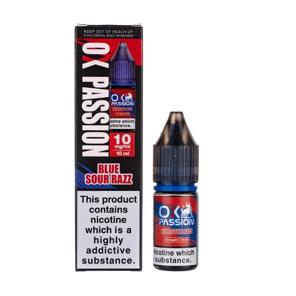 Blue Sour Razz Nic Salt E-Liquid by Oxva Ox Passion