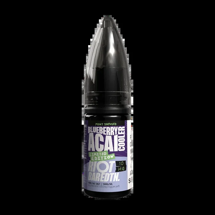 Blueberry Acai Cooler Riot Bar EDTN Nic Salt 10ml