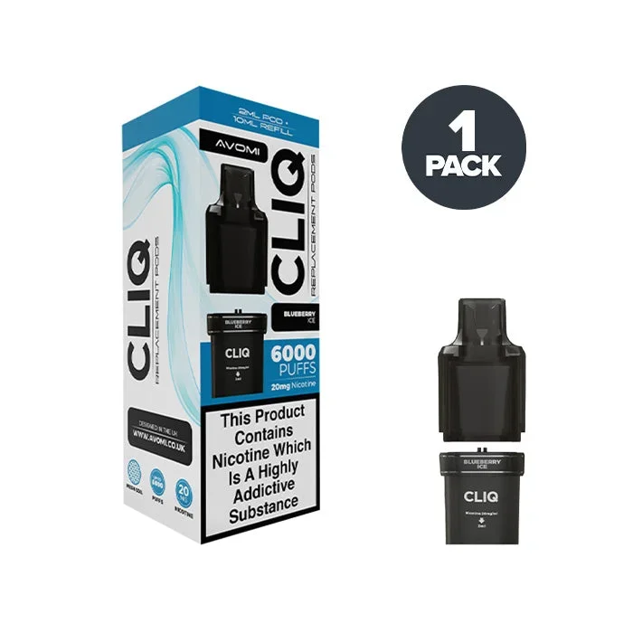 Blueberry Ice Avomi Cliq 6000 Prefilled Pods