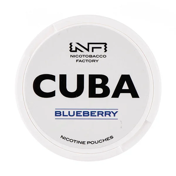 Blueberry Nicotine Pouches by Cuba White