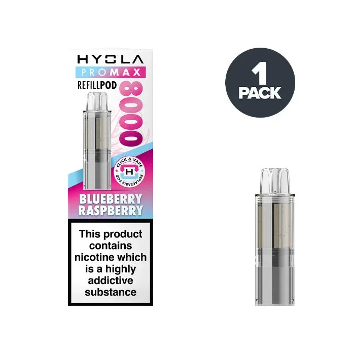 Blueberry Raspberry Hyola Pro Max 8000 Prefilled Pods