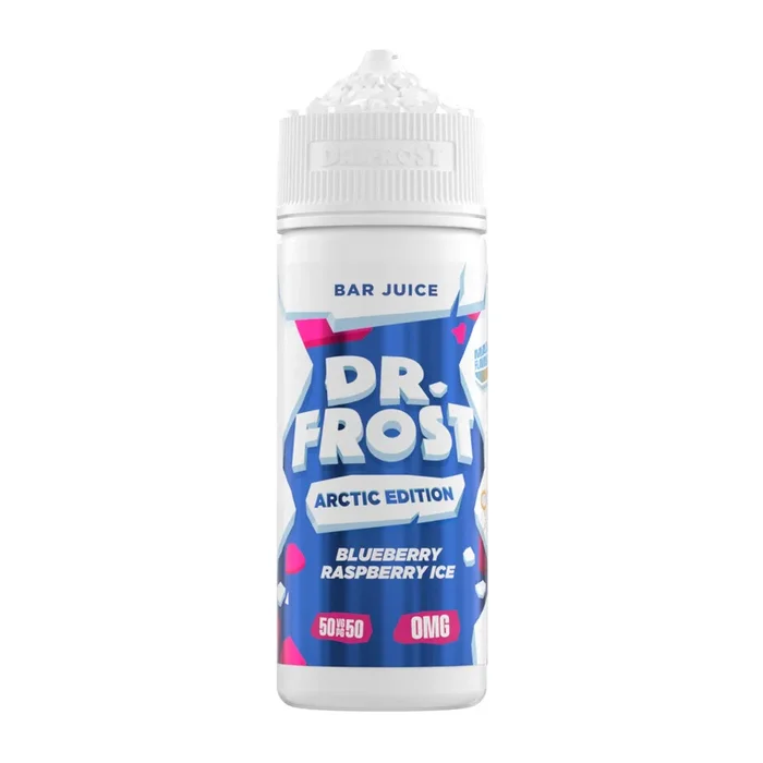 Blueberry Raspberry Ice 100ml Shortfill E-Liquid by Dr Frost Arctic Edition