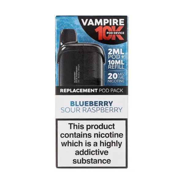 Blueberry Sour Raspberry 10K Prefilled Pod + Refill by Vampire Vape