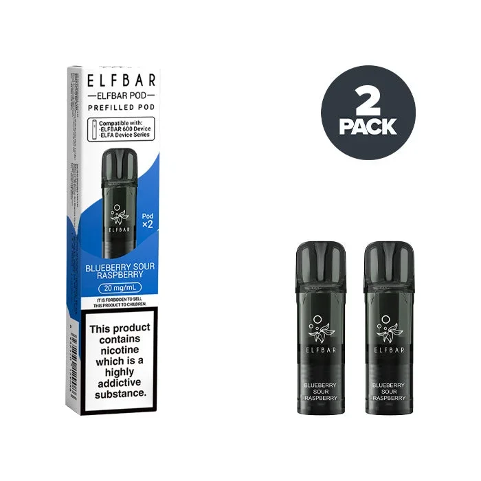 Blueberry Sour Raspberry Elf Bar 600 Prefilled Pods