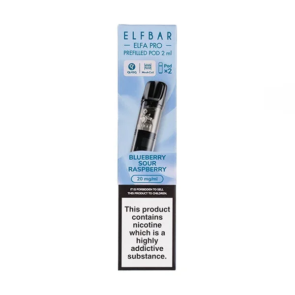 Blueberry Sour Raspberry Elfa Pro Prefilled Pods by Elf Bar