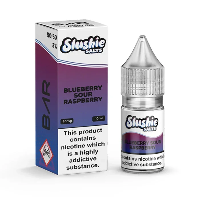 Blueberry Sour Raspberry Nic Salt E-Liquid by Slushie Salts BAR