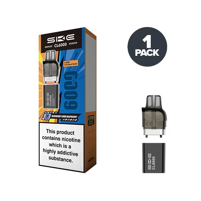 Blueberry Sour Raspberry SKE CL6000 Pre-filled Pods