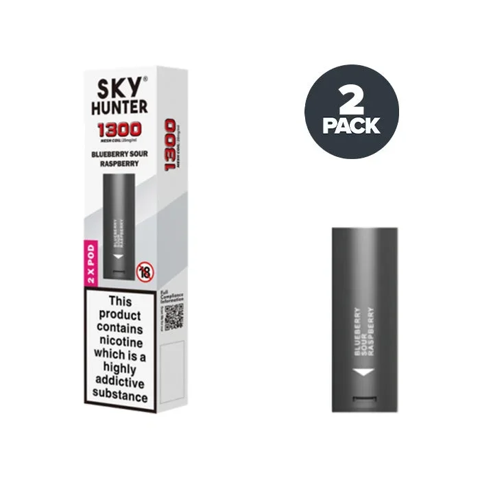 Blueberry Sour Raspberry Sky Hunter 1300 Pre-filled Pods